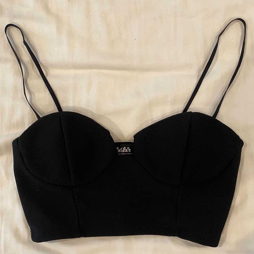 Lulu’s | Cropped Bustier Top | Size S